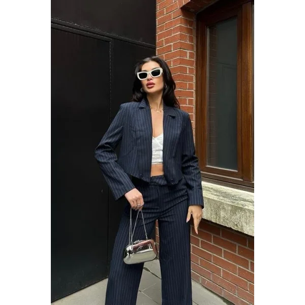 Renata Çizgili Pantolon Takım 9568-24