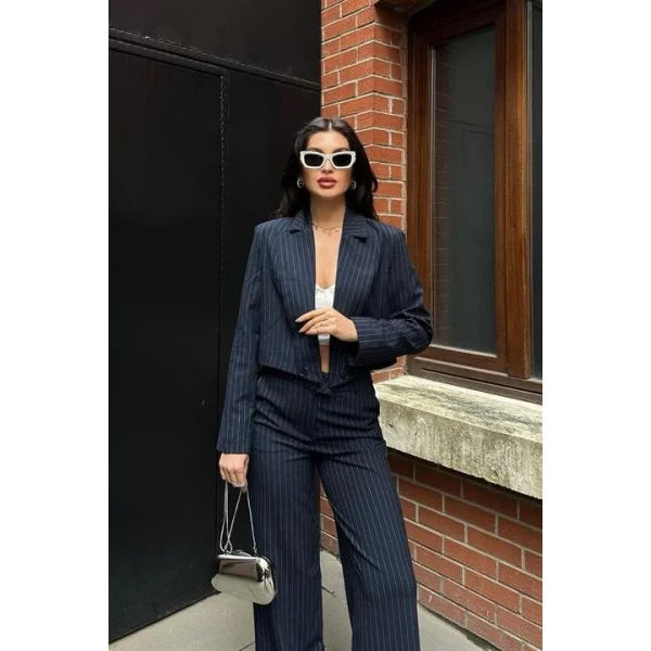 Renata Çizgili Pantolon Takım 9568-24
