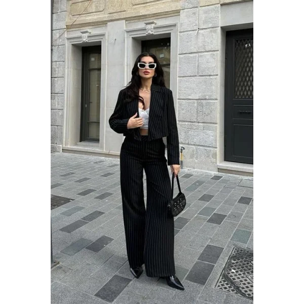 Renata Çizgili Pantolon Takım 9568-24