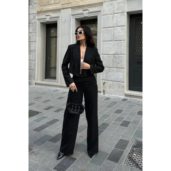 Renata Çizgili Pantolon Takım 9568-24