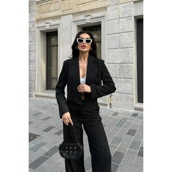 Renata Çizgili Pantolon Takım 9568-24