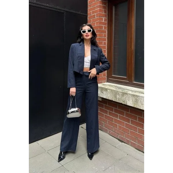 Renata Çizgili Pantolon Takım 9568-24