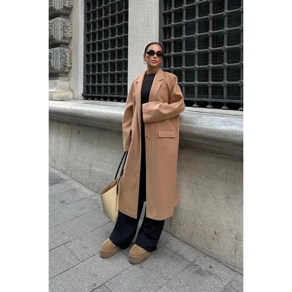 Rossie Uzun Kaşe Kaban 7061