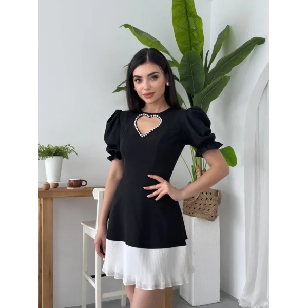 Safe Kalp Detaylı Elbise