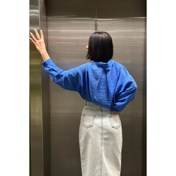 Saks Tek Cepli Bedensiz Cruz Gömlek