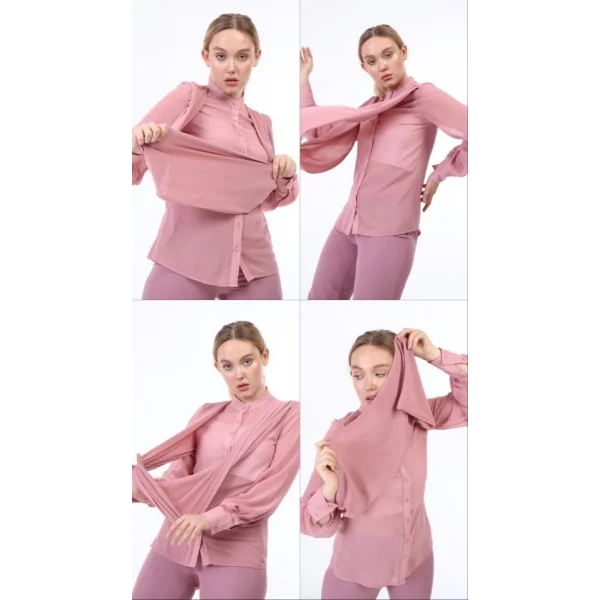 Şal Haki̇m Yaka Gömlek