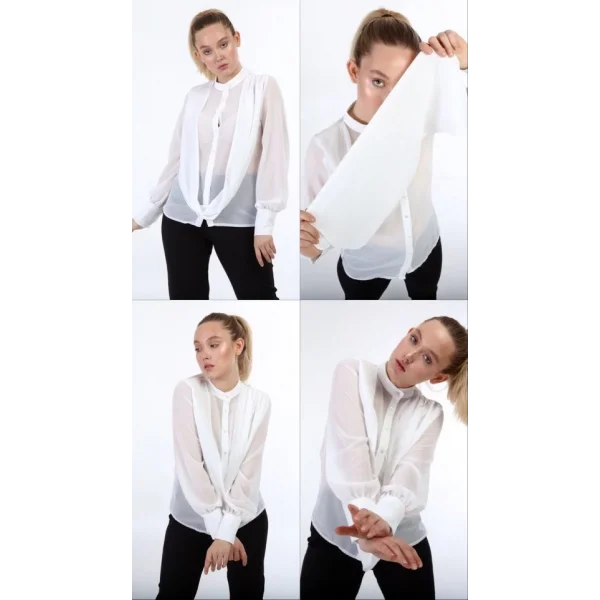 Şal Haki̇m Yaka Gömlek