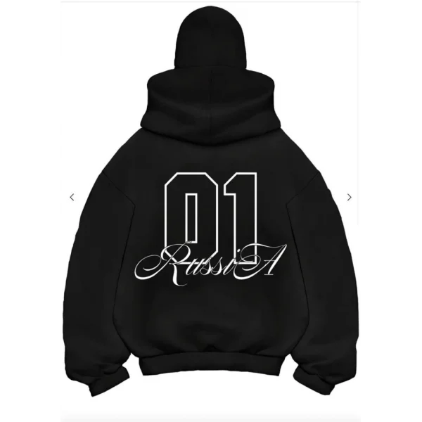 Samuray Ninja Çift Kapşonlu ZIP Fermuarlı Kanguru Çepli Tam Fermuarlı Hoodie ön Ve Arka Baskılı Maske Detaylı Swetshirt - Siyah