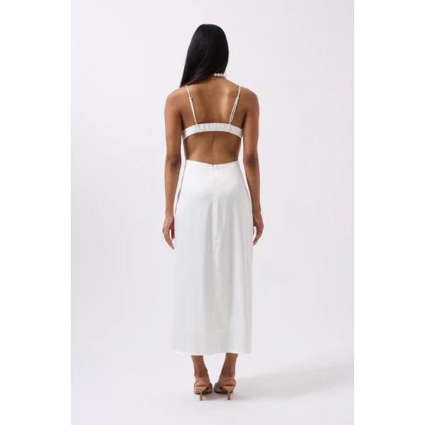 Saten İnce Asklı Elbise