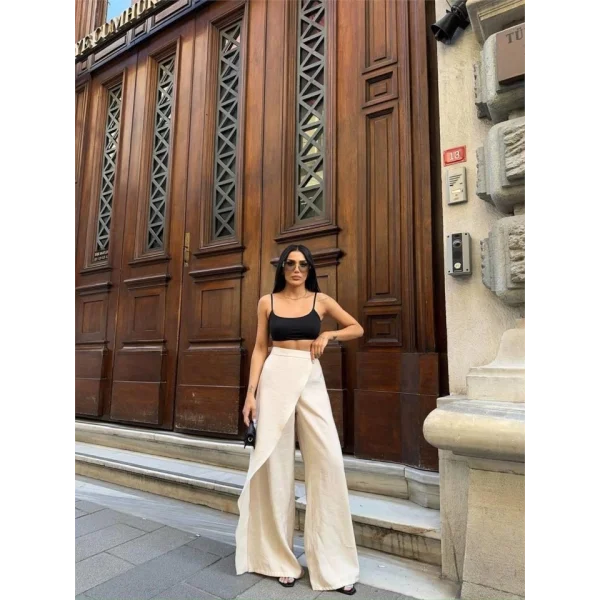 ŞAVAR KAPAK BAĞAAI PANTOON  Bej