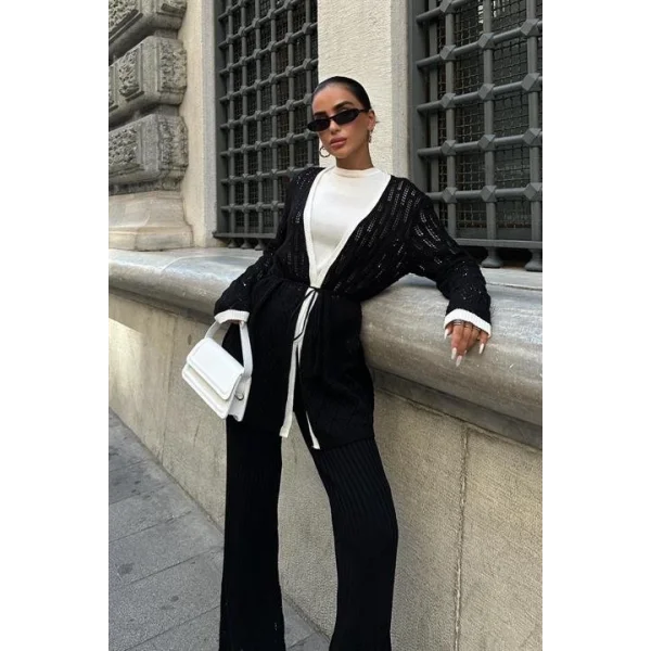 Selvia Ajurlu Biyeli Pantolon Takım 9957