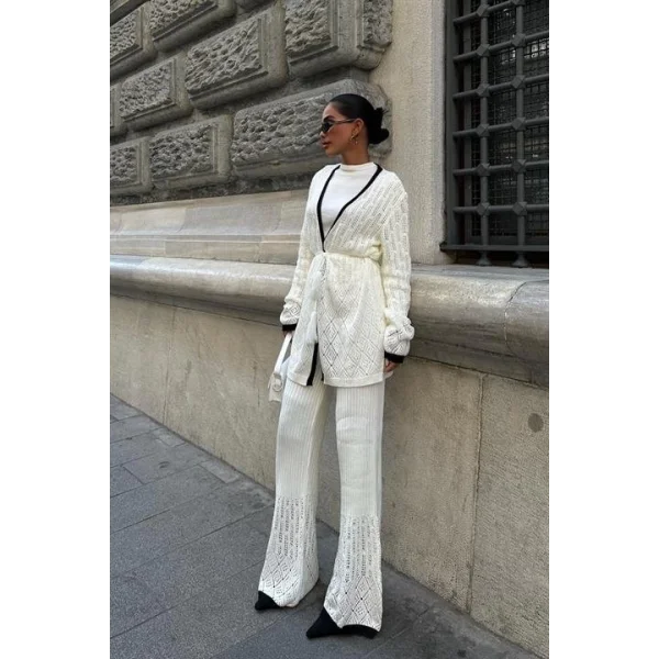 Selvia Ajurlu Biyeli Pantolon Takım 9957