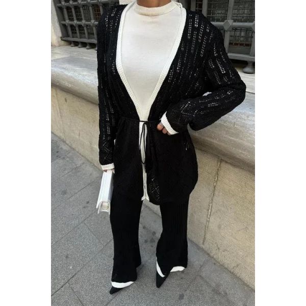 Selvia Ajurlu Biyeli Pantolon Takım 9957