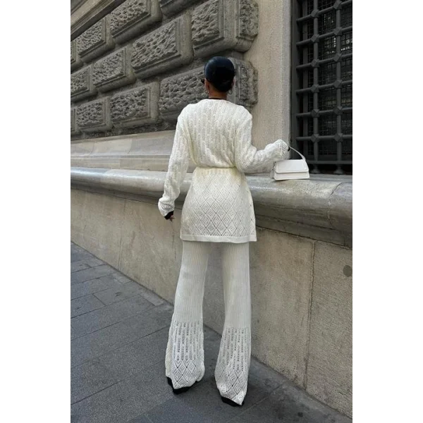 Selvia Ajurlu Biyeli Pantolon Takım 9957