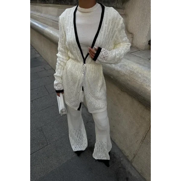 Selvia Ajurlu Biyeli Pantolon Takım 9957