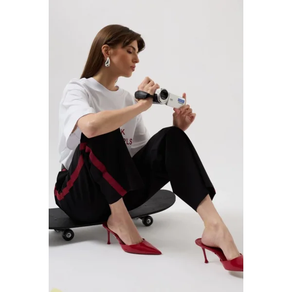 Şerit Detay Palazzo Pantolon