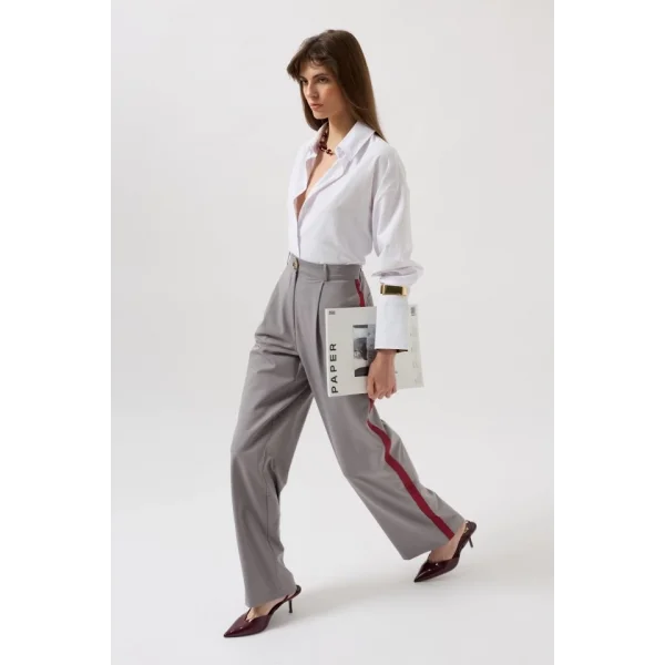 Şerit Detay Palazzo Pantolon