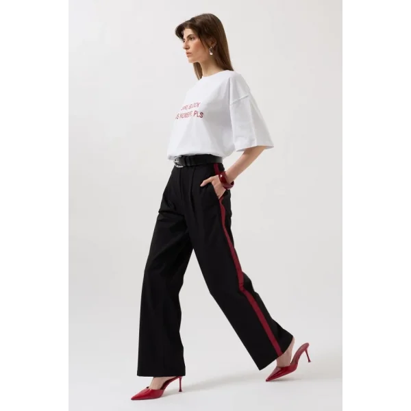 Şerit Detay Palazzo Pantolon