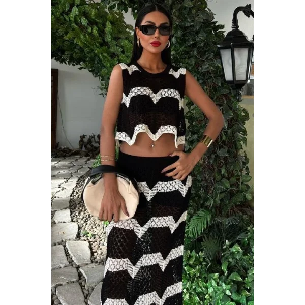 Shayna Ajurlu Crop Takım 9825