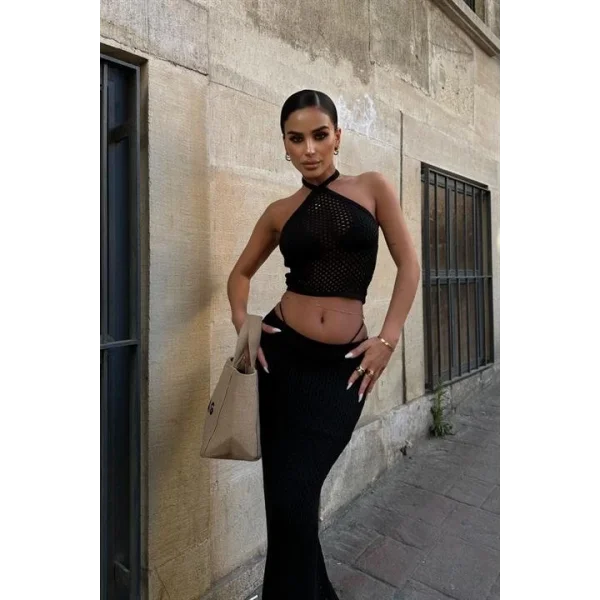 Sidney Kroşe Crop Takım 9843