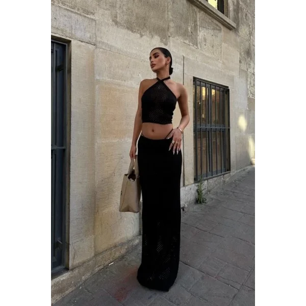 Sidney Kroşe Crop Takım 9843