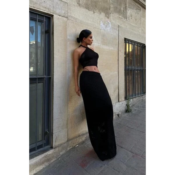 Sidney Kroşe Crop Takım 9843