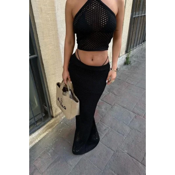 Sidney Kroşe Crop Takım 9843