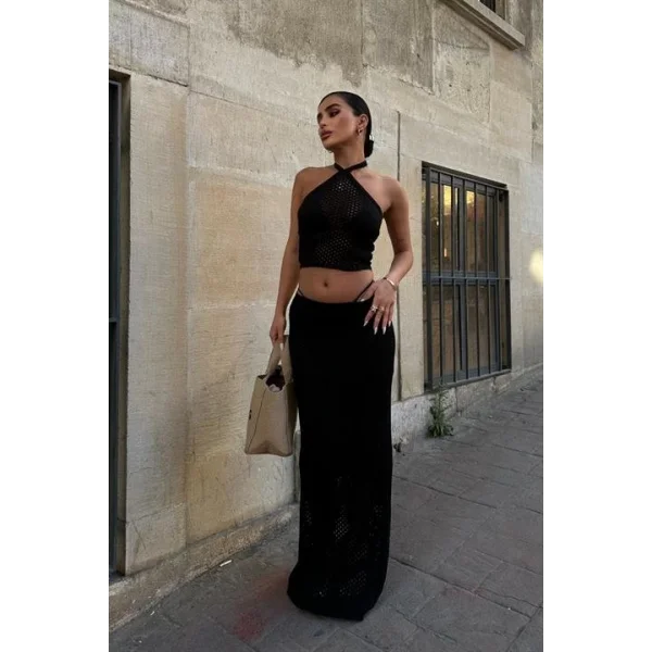 Sidney Kroşe Crop Takım 9843