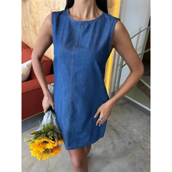 Sırt Bağcıklı Tensel Elbise 2880