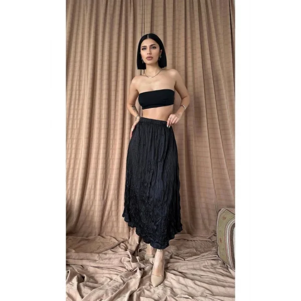 Siyah Kraşlı Etek