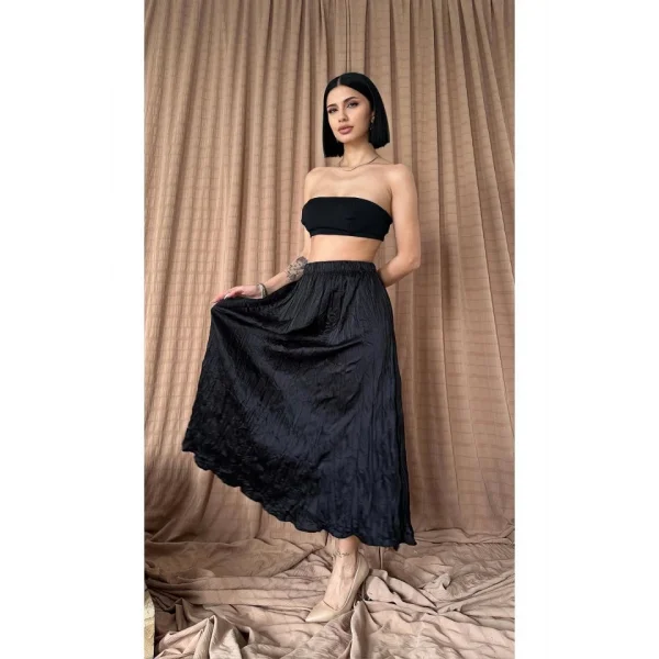 Siyah Kraşlı Etek