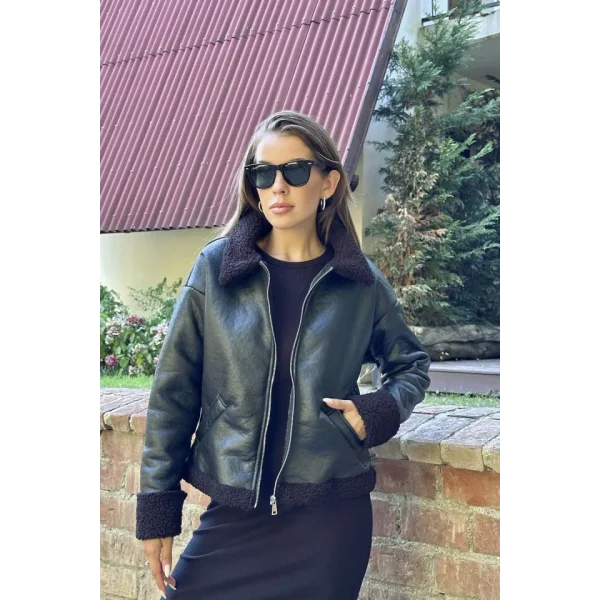 Siyah Kürklü Ceket