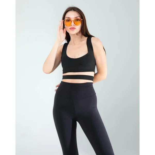 Siyah Önü Kurdeleli Askılı Dalgıç Crop