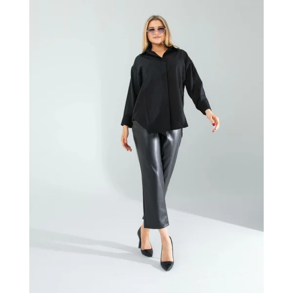 Siyah Regular Fit Gömlek