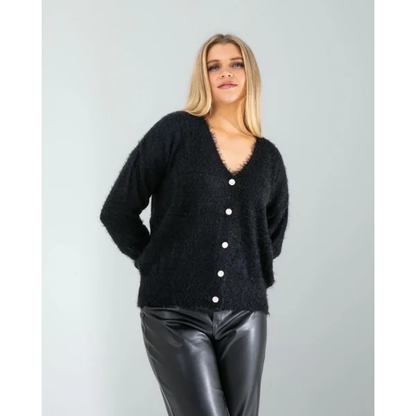 Siyah Sakal Triko Hırka