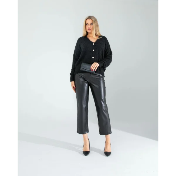 Siyah Sakal Triko Hırka