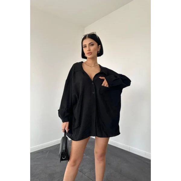 Siyah Tek Cepli Bedensiz Cruz Gömlek