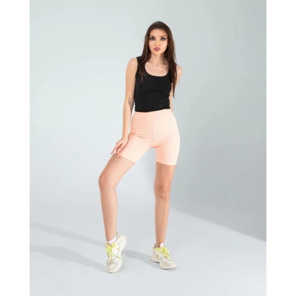 Somon Fitilli Push Up Toparlayıcı Biker Spor Tayt