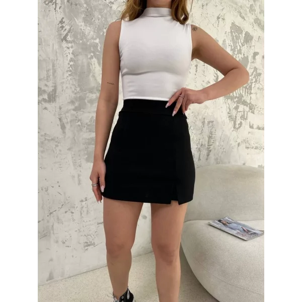 Şortlu Etek- Siyah