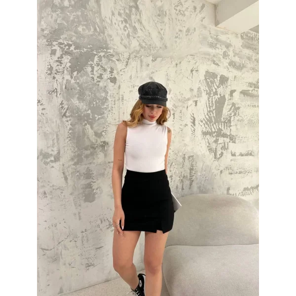 Şortlu Etek- Siyah