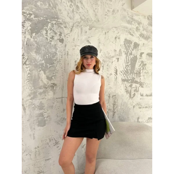 Şortlu Etek- Siyah