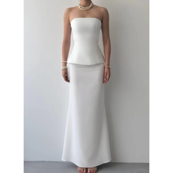 Spas Straplez Elbise