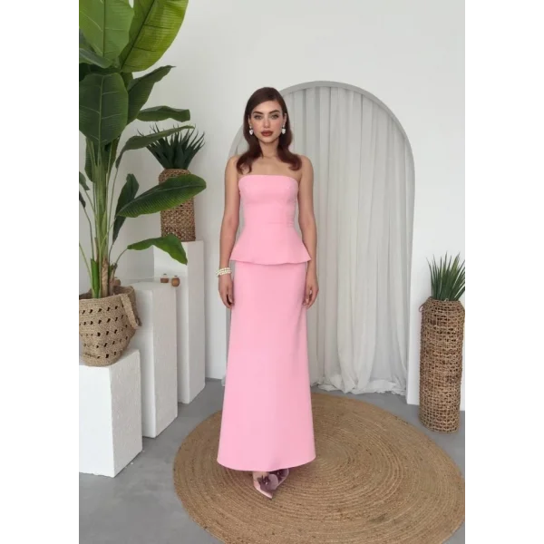 Spas Straplez Elbise