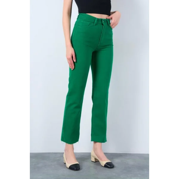 Strong Düz Pantolon  Benetton Yeşili