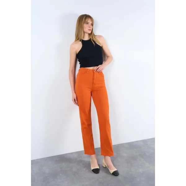Strong Düz Pantolon  Oranj