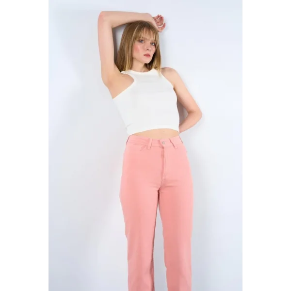 Strong Düz Pantolon  Pudra