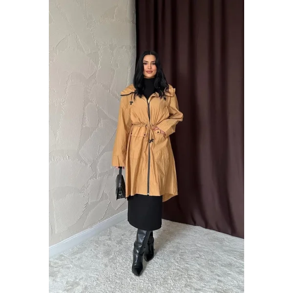 Taba Askı Detaylı Trençkot