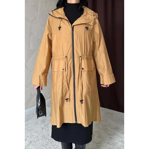 Taba Askı Detaylı Trençkot