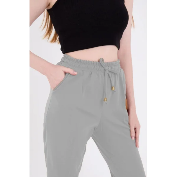 Tam Kalıp Basic Eşofman Pantolon  Gri