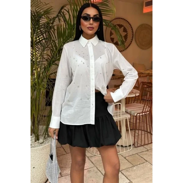 Taş Çakımlı Vual Gömlek 3443